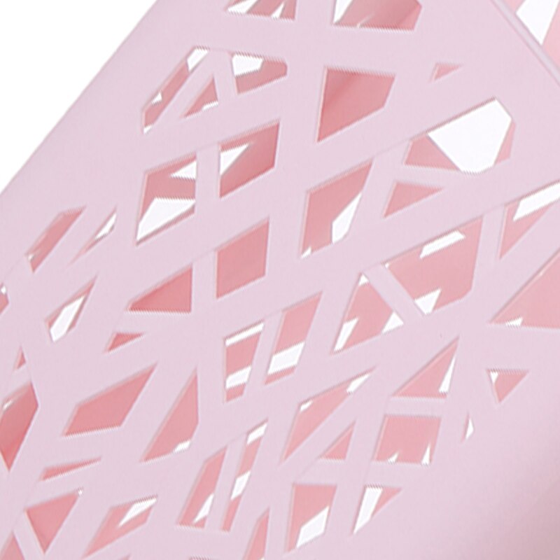 Snavset tøjskurv væghængt vasketøjskurv husholdningsvasketøj opbevaringskurv fri stans-pink