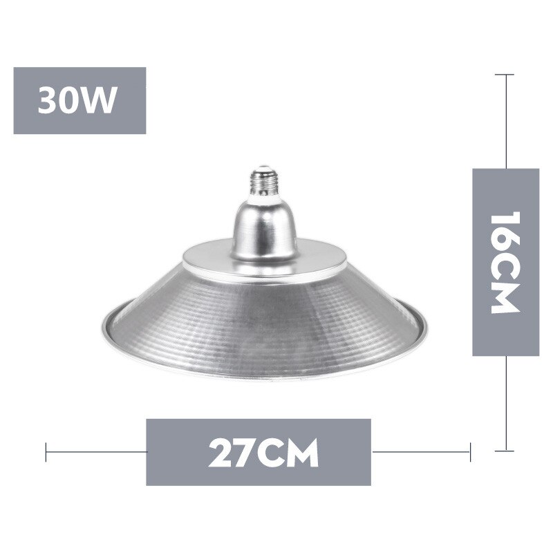 220V Led Industriële Verlichting E27 20W 30W 50W Waterdichte Led High Bay Licht Voor Magazijn Tuin garage Licht Luces Led Exterieur: 30W