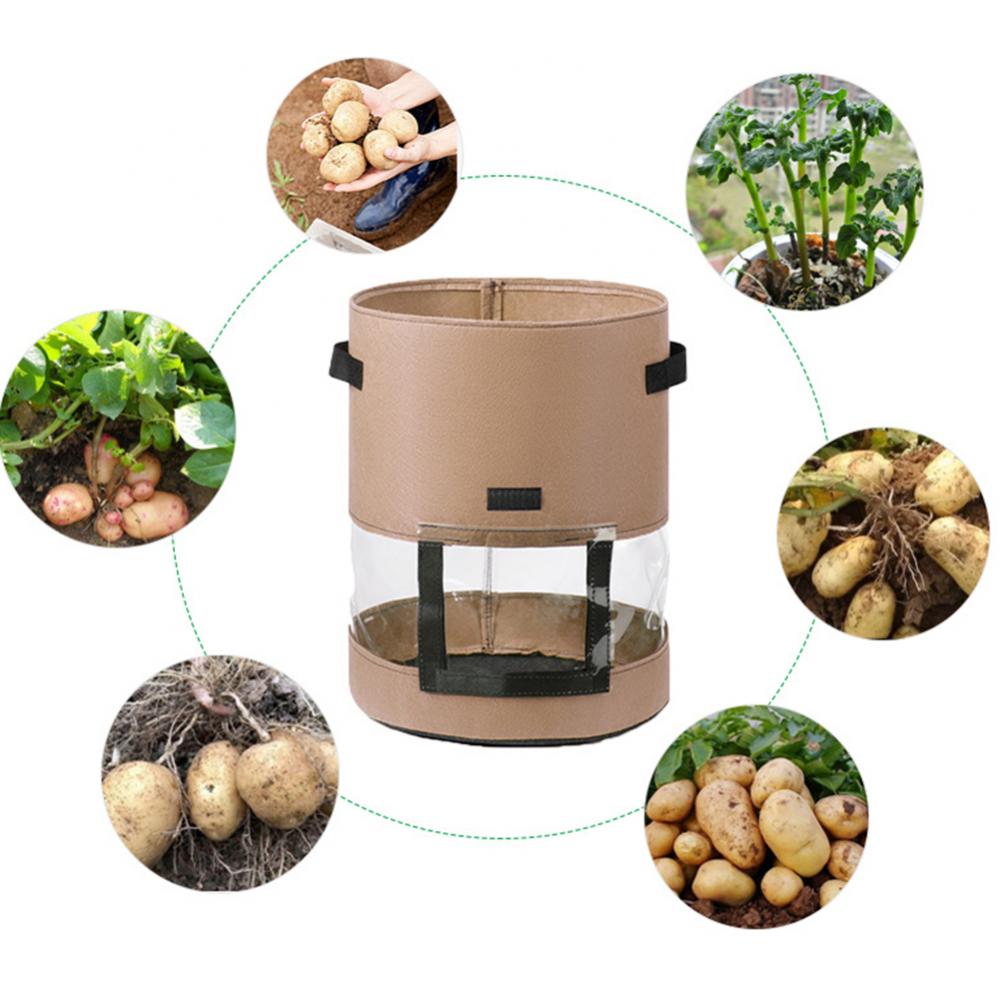 50% 7/10 Gallon Plant Growing Bag Aeration Waterproof Potato Planting Bucket Pouch
