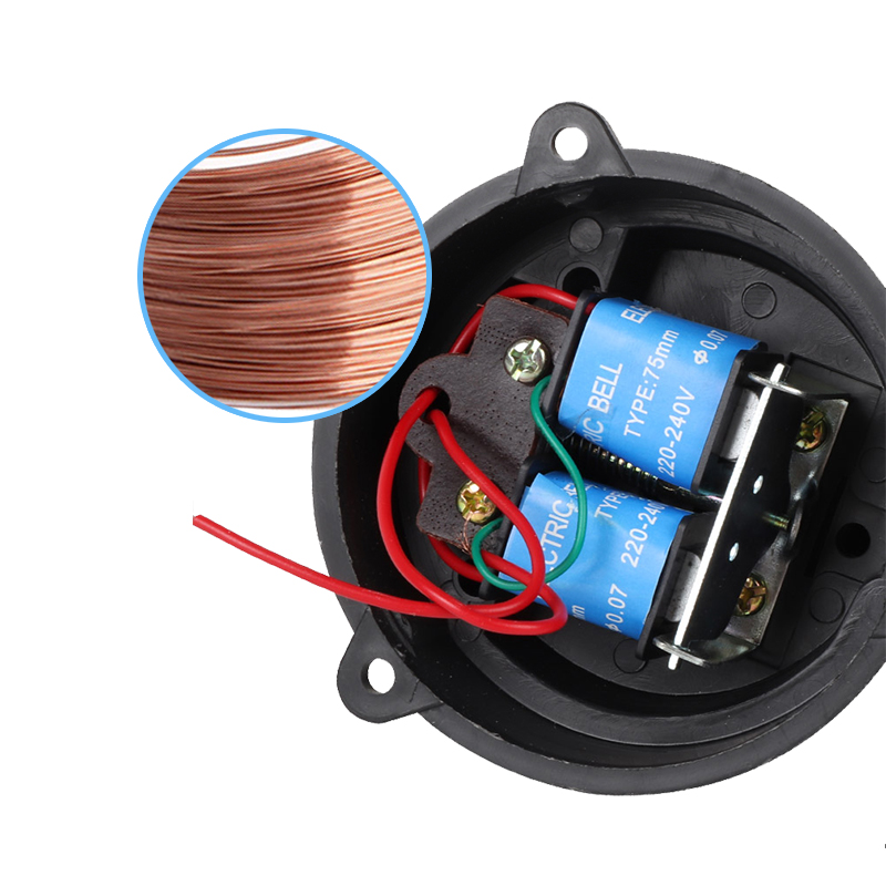 Cloche électrique traditionnelle AC 220V, sonnerie d'appel forte, 2/3/4/6 pouces, alarme haute DB, sonnette de maison, école, usine,