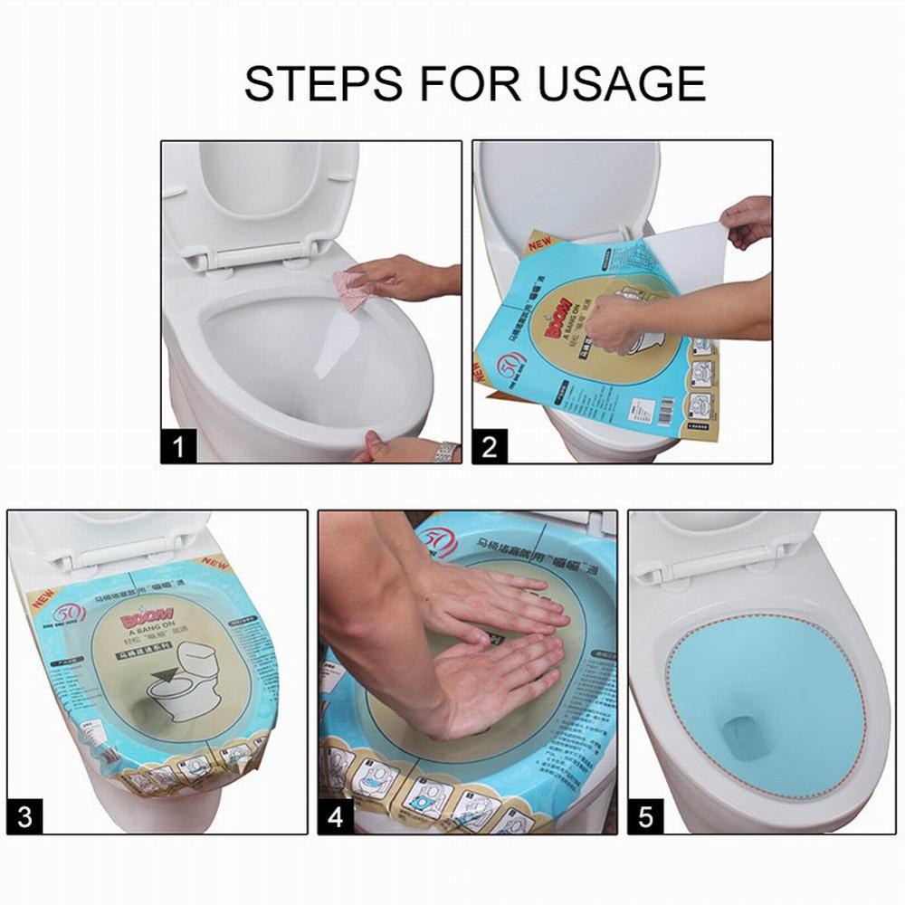 Toilet Sticker Plunger Disposable Toilet Cleaning Tool Plunger Transparent Toilet Cleaner For Bathroom