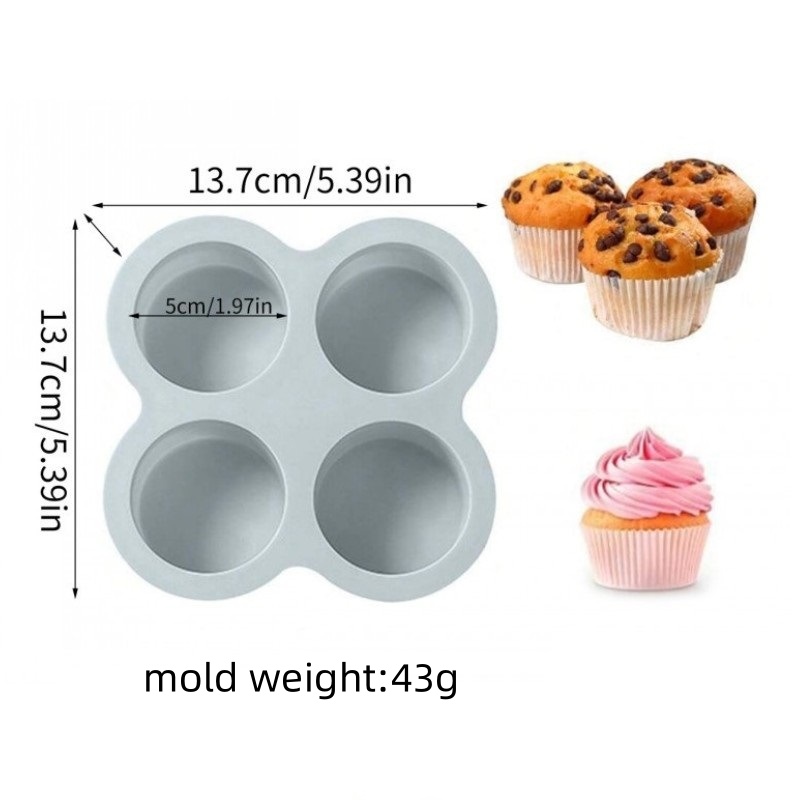 Air Fryer Egg Mold Round Shape Eggs Mold 3 Cavity Non-Stick Silicone Air Fryer Egg Pan Egg Steamer Cooking Mold Fried Egg Tool: Chocolate