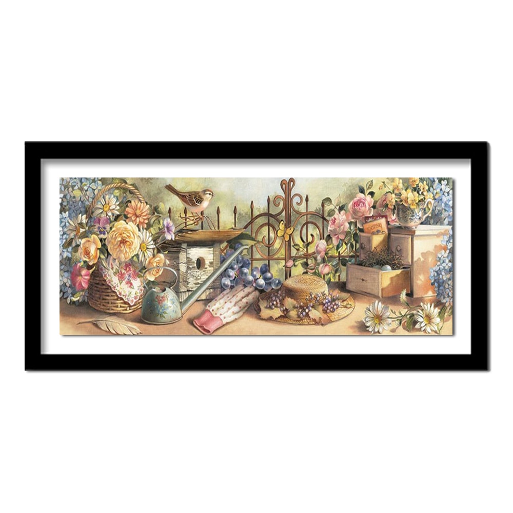 Flower Bird Spring Scenic DIY Diamond Embroidery 5D Diamond Painting Cross Stitch Household Patchwork Craft Full Layout ASF583