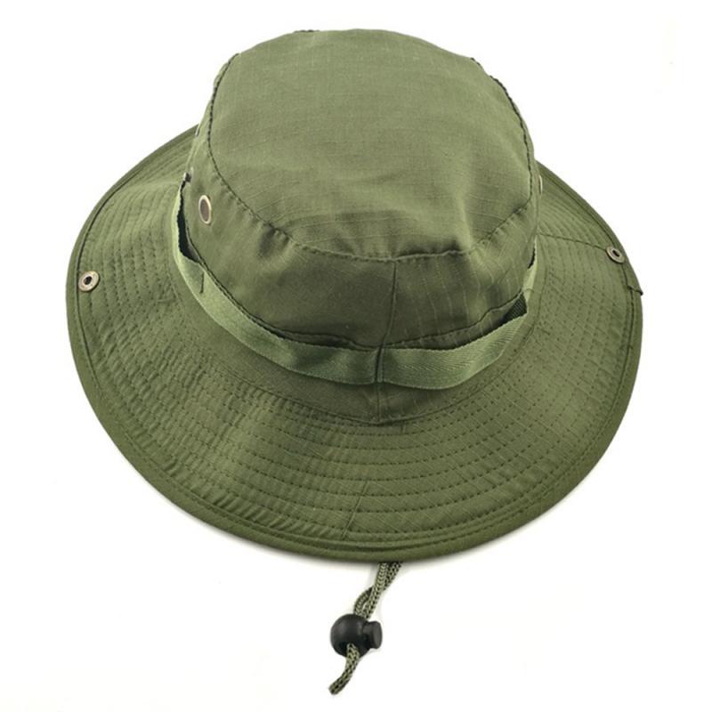 Outdoor Camouflage Emmer Hoeden Jungle Camo Visser Hoed Met Brede Rand Zon Vissen Emmer Hoed Camping Caps Katoen Caps: 10