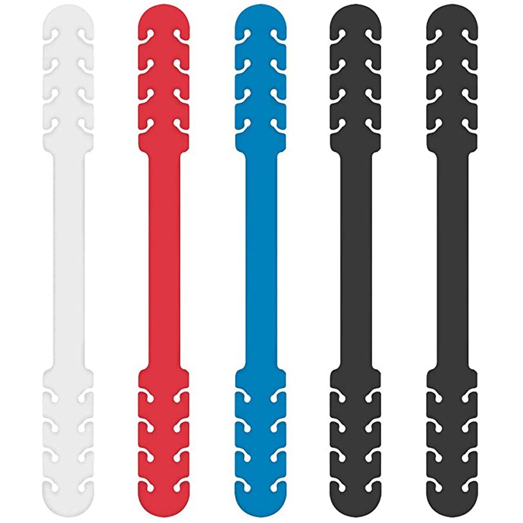 Salvaorejas de silicona antideslizantes ajustables para Mascarillas, gancho de extensión para tapabocas, 5 unidades, d7: C