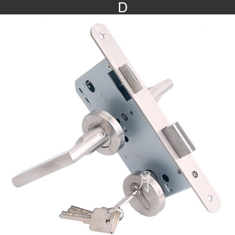 True ,304 stainless steel split Handle lock,door hardware,for Fire door Indoor door Fire channel door,European standard