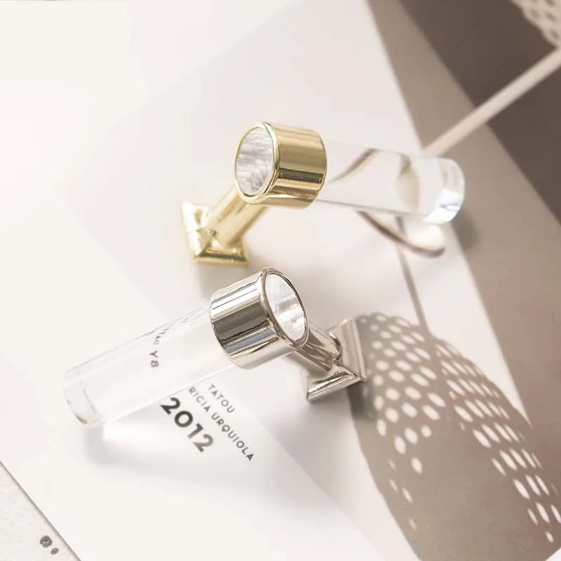 Transparente Acryl Zauberstab Kleider haken Gold Silber Schlecht Hardware- moderne Schrank griffe Türgriffe Kleider haken KleiderbüGel