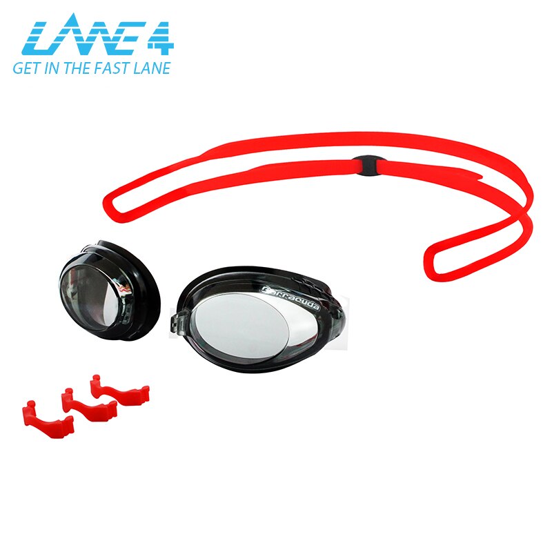 LANE4 Myopia Swimming Goggles with Honeycomb-structured Gaskets Anti-Fog UV Protection Waterproof for Women Men #92695 Eyewear