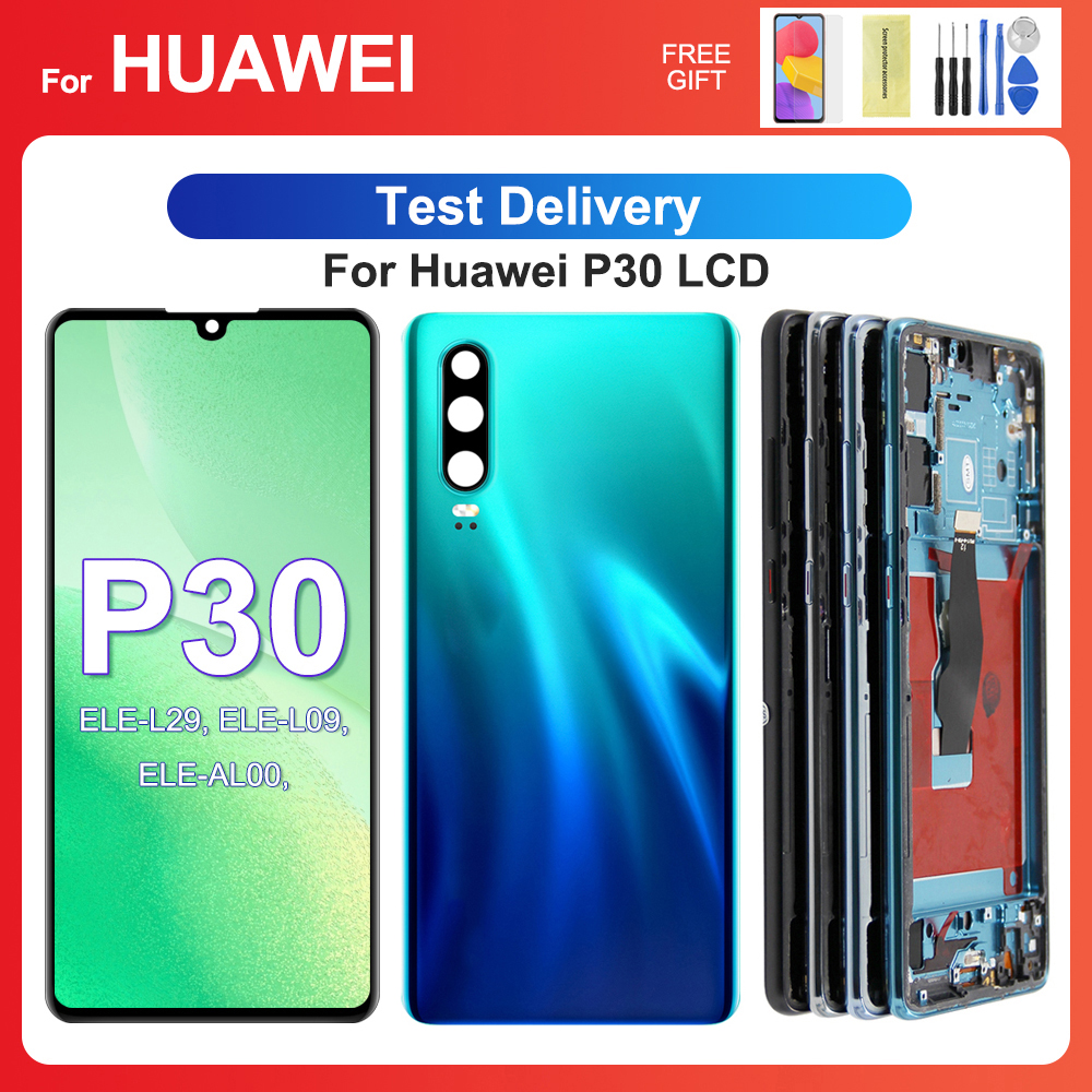 Para HUAWEI P30 6,1 ''para ELE-L29 ELE-L09 AL00 TL00 ELE-L04 pantalla LCD reemplazo del ensamblaje del digitalizador de pantalla táctil