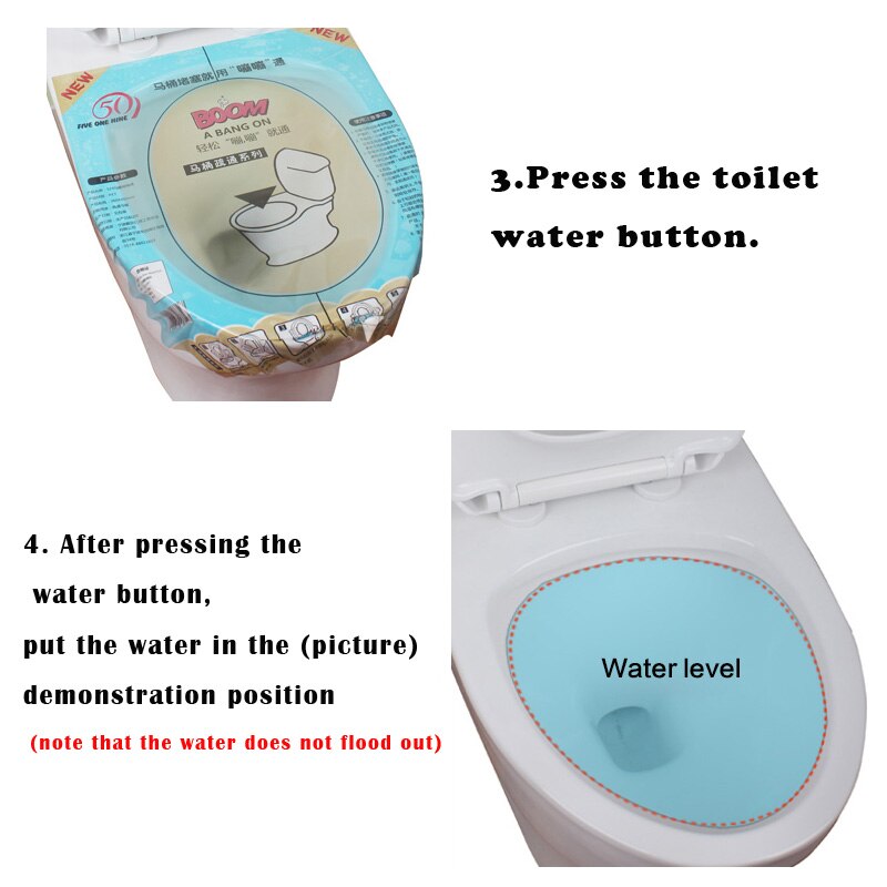 1pc Super Druck Toilette Kolben Druck Prinzip Wc Boom Klare Folie Bedienung Einfach und Billig