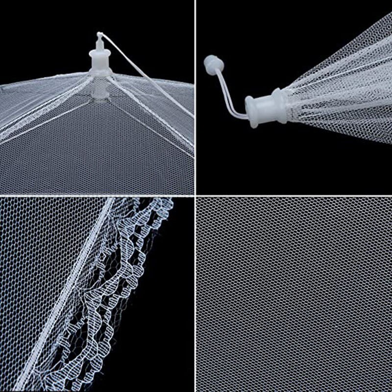 Food Covers Mesh Foldable Kitchen Anti Fly Mosquito Tent Dome Net Umbrella Picnic Protect Dish Cover Kitchen Accessories Gadgets