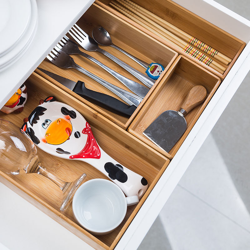 Japanese Drawer Divider Style 6 Sizes Storage Box Office Home Kitchen Cutlery Bathroom Desktop Jewelry Makeup Organization