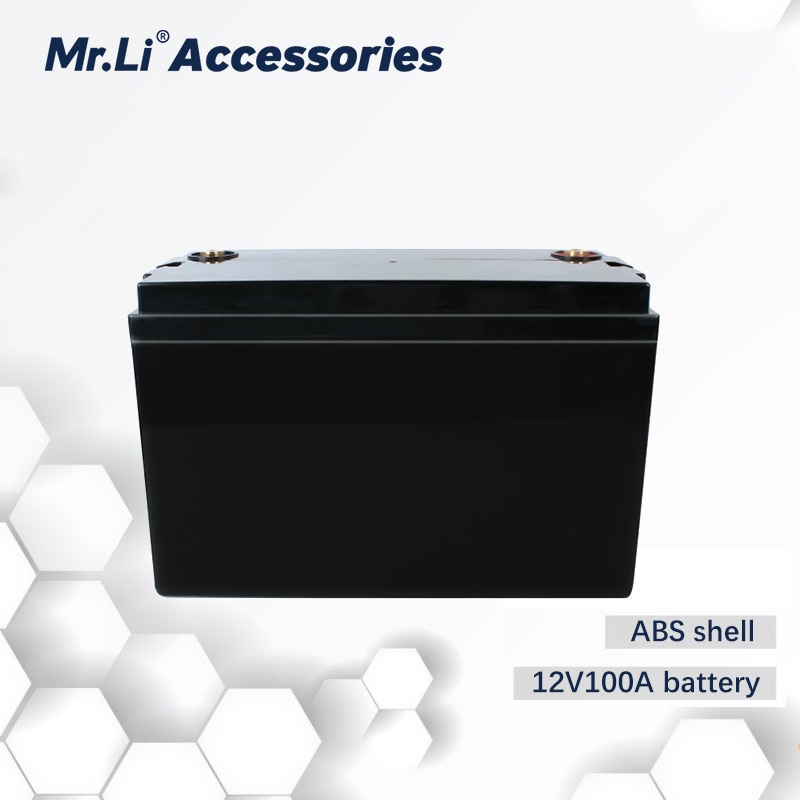ABS Kunststoff Batterie Kasten Für 12V 100Ah Lithium-Batterie Lifepo4 Batterie fallen Mit Terminal Wasserdicht fallen