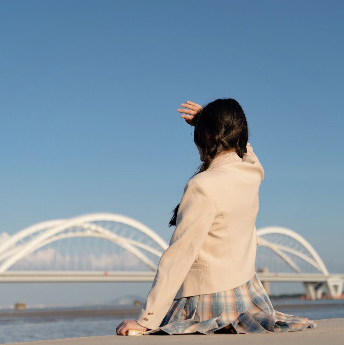 School Girl Uniform Pleated Skirts Japanese School Grandado