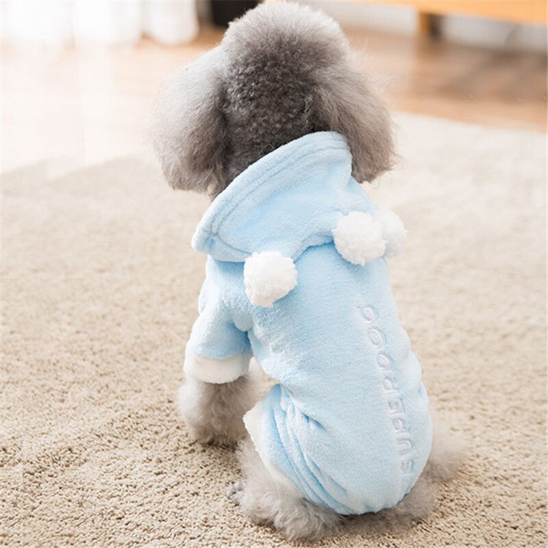 Combinaison chaude pour chien, pyjama d'hiver pour Chihuahua, Yorkie, caniche poméranie, Schnauzer, tenue d'hiver pour animaux de compagnie