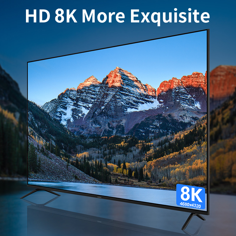 Tovejsafbryder 8k x 60hz hdmi-splitter 1 x 2 hdmi-switch 1 in x 2 ud videofordeler splitter  hd 1080p x dobbelt skærm til bærbar computer