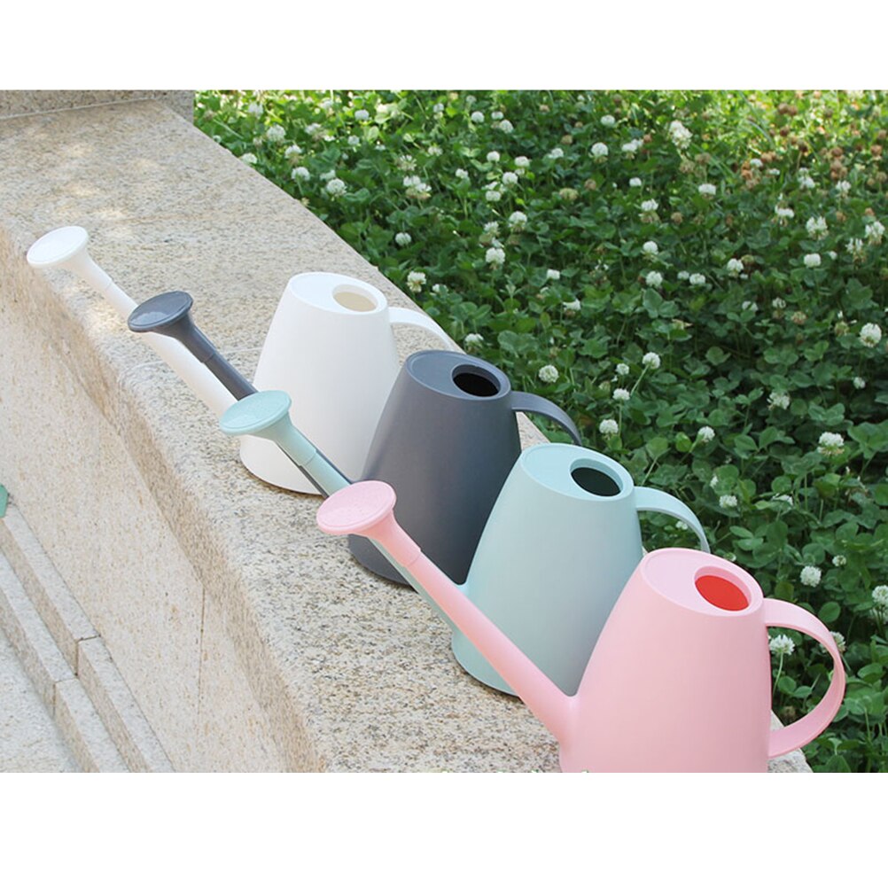 1pc Home Watering Can Plastic Watering Can with Long Mouth for Ourdoor and Indoor Plants
