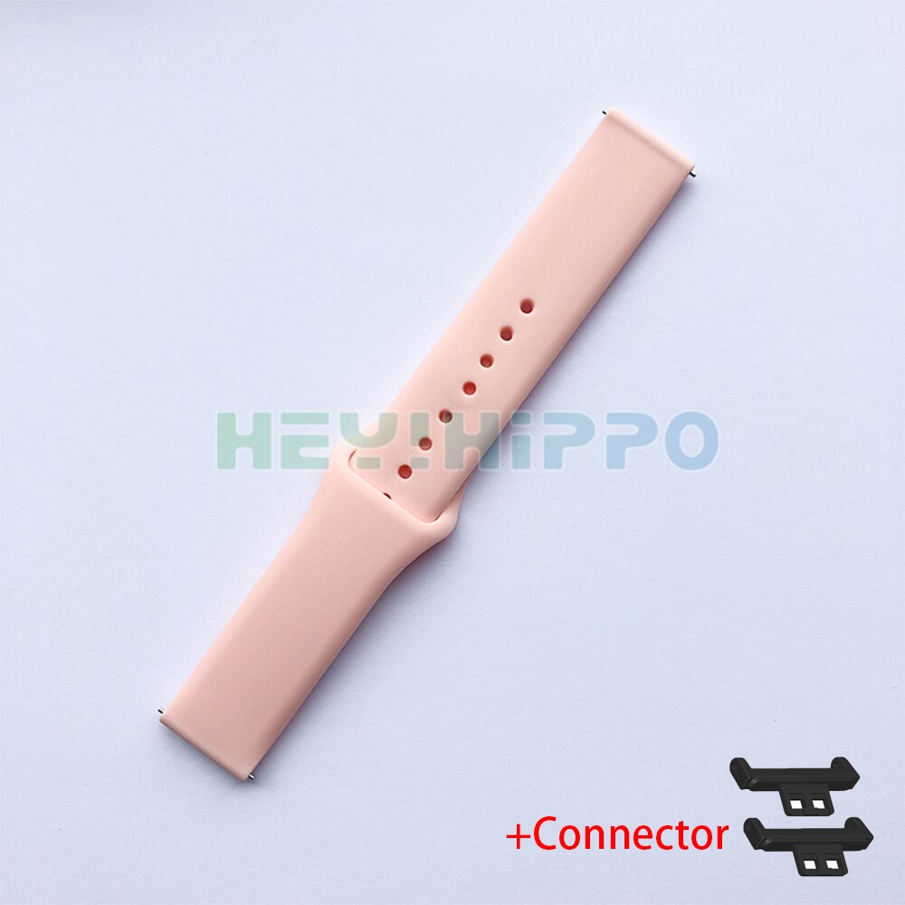 Correa de silicona para Huawei watch FIT, banda deportiva suave para huawei fit, accesorios de repuesto para pulsera: Rosado