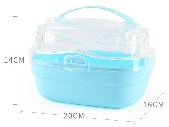 Hamsterbur transparent resebur pet out bur tillbehörsmaterial bärbar hamsterbur går ut för att bära marsvinbur