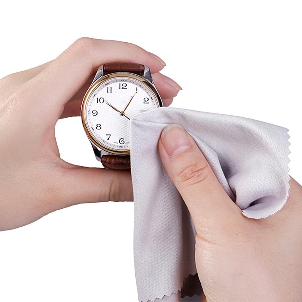 10pcs Microfiber Cloth Glasses Cleaning Cloths Glasses Lens Clothes Black Cloth Glasses Accessories