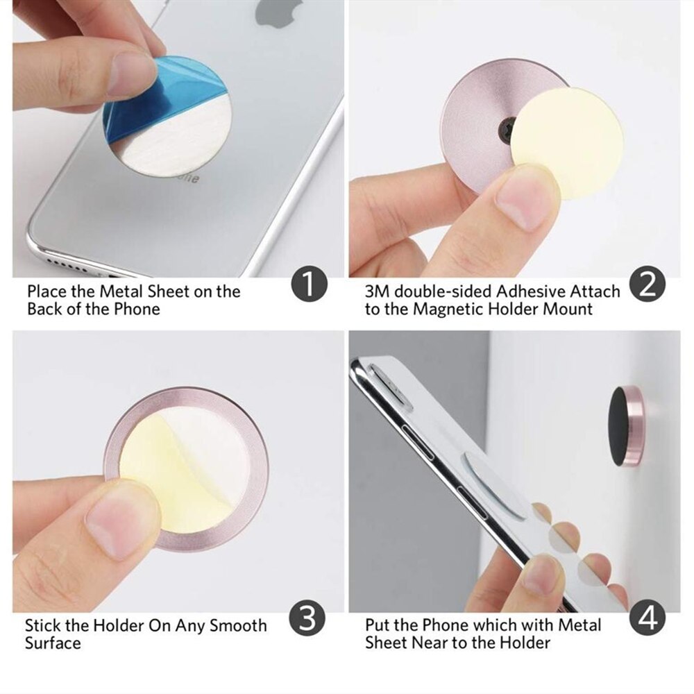 360 Magnetic Car Phone Holder Stand In Car for IPhone Samsung Xiaomi Magnet Mount Cell Mobile Wall Nightstand Support GPS Holder