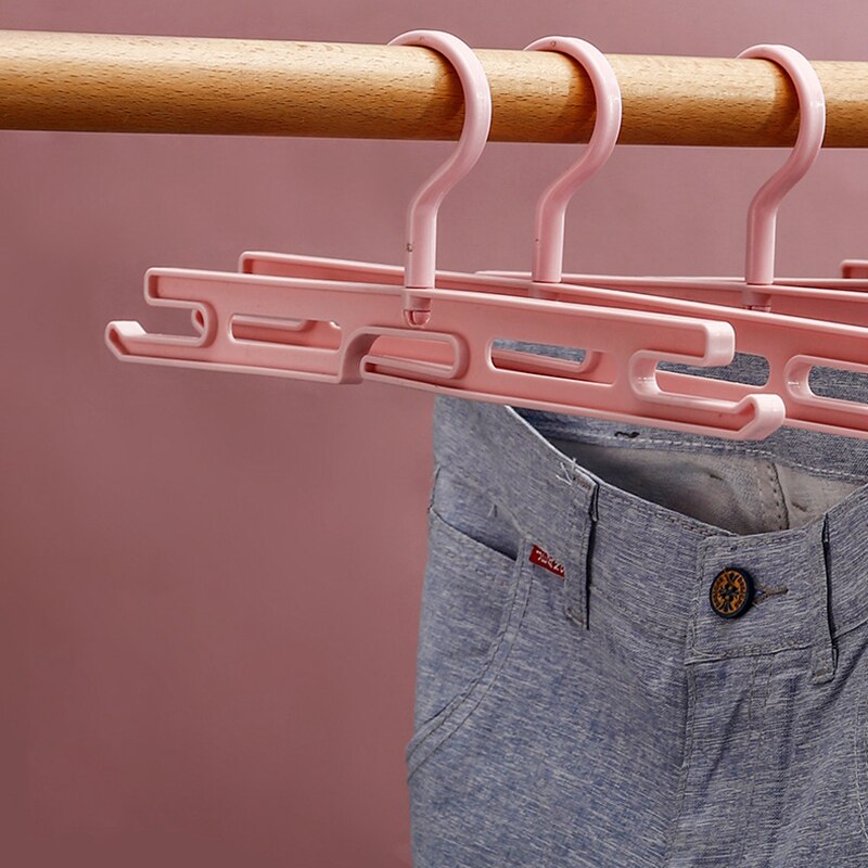 Kacuyelin 1 stykke bøjle til bukser plastik buksebøjle unik jeans bøjle krøllefast tøjbøjler til bukser