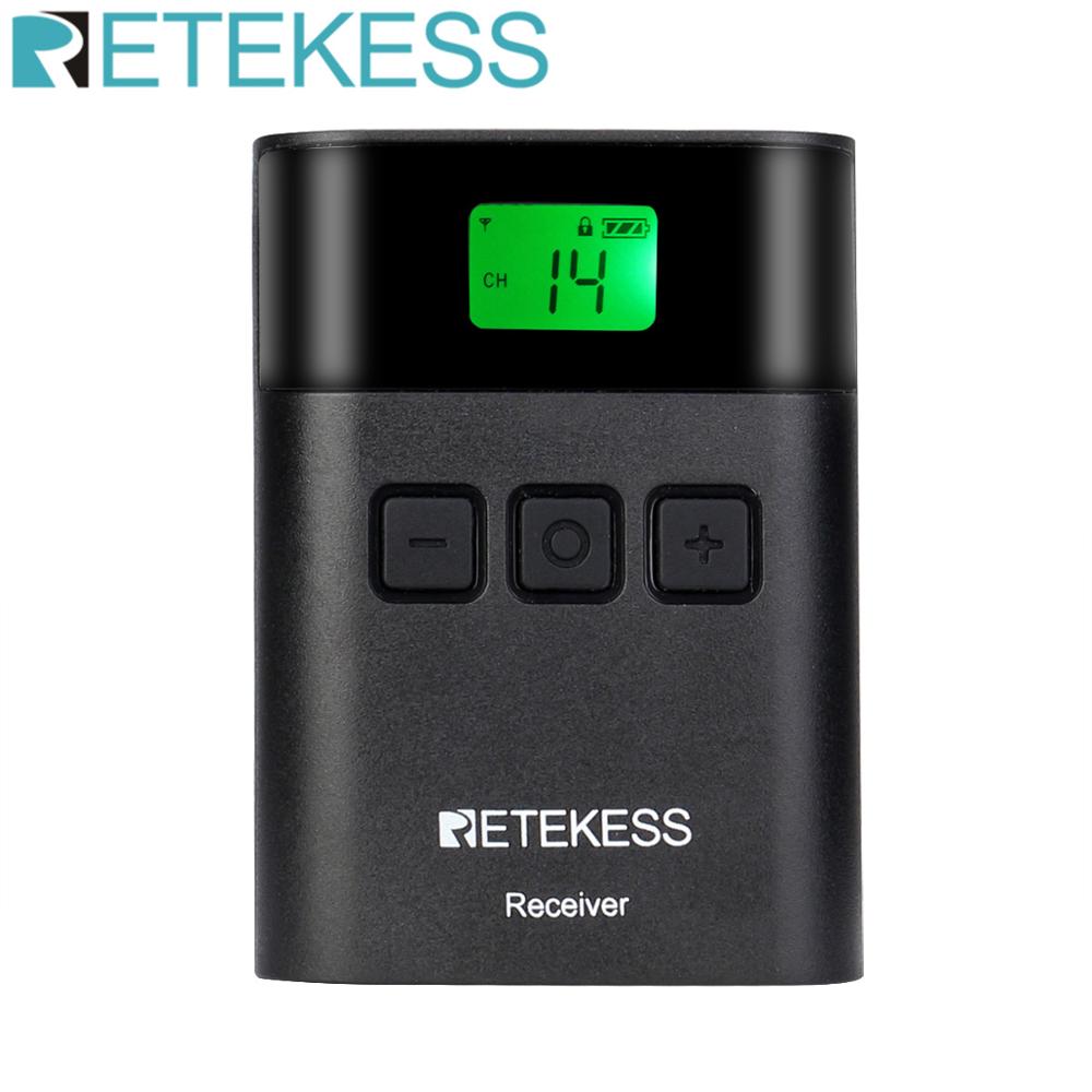 Retekess TT122 Tour Guide System Wireless Receiver for Church Translation System Traveling Museum Visit Conference