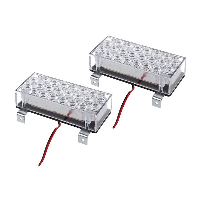 3 standen 22 led stroboscoop achterlicht knipperend wit