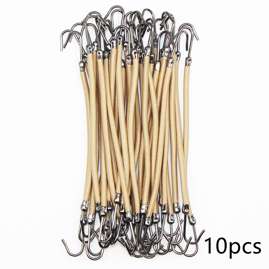 Crochet élastique en caoutchouc pour cheveux, 10 pièces, bandes de cheveux pour femmes, queue de cheval, crochets de gomme, accessoires pour cheveux, cravates, outils de coiffure: Beige