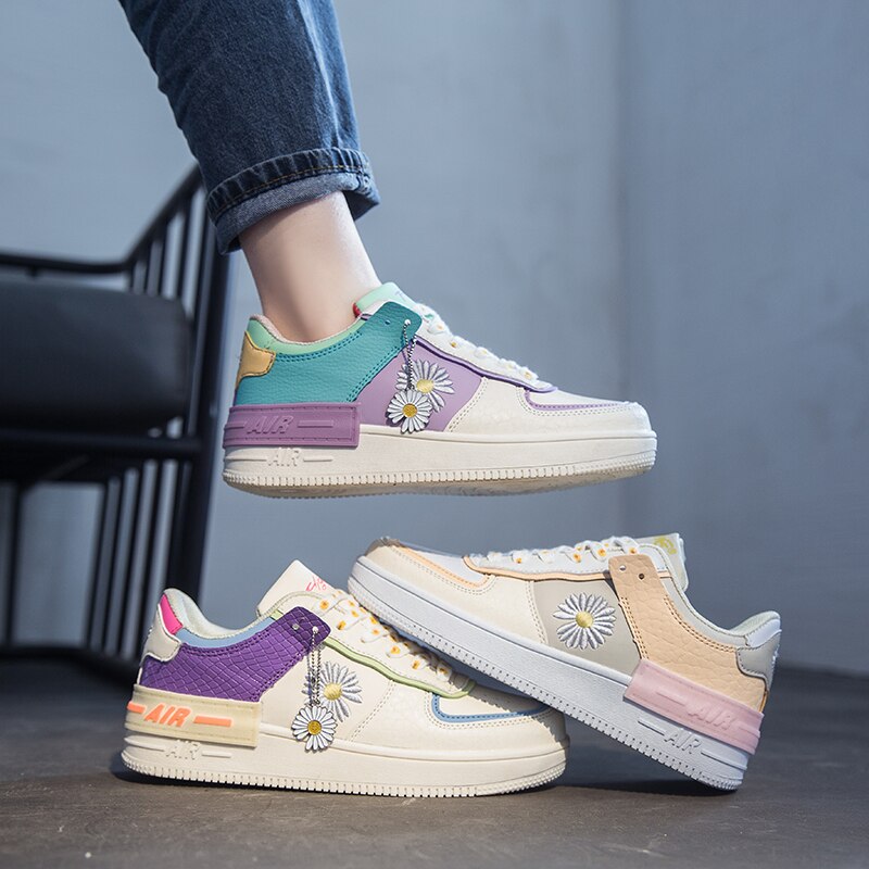 Neue stil frauen schuhe bord schuhe dicken boden casual schuhe sport schuhe frauen schuhe