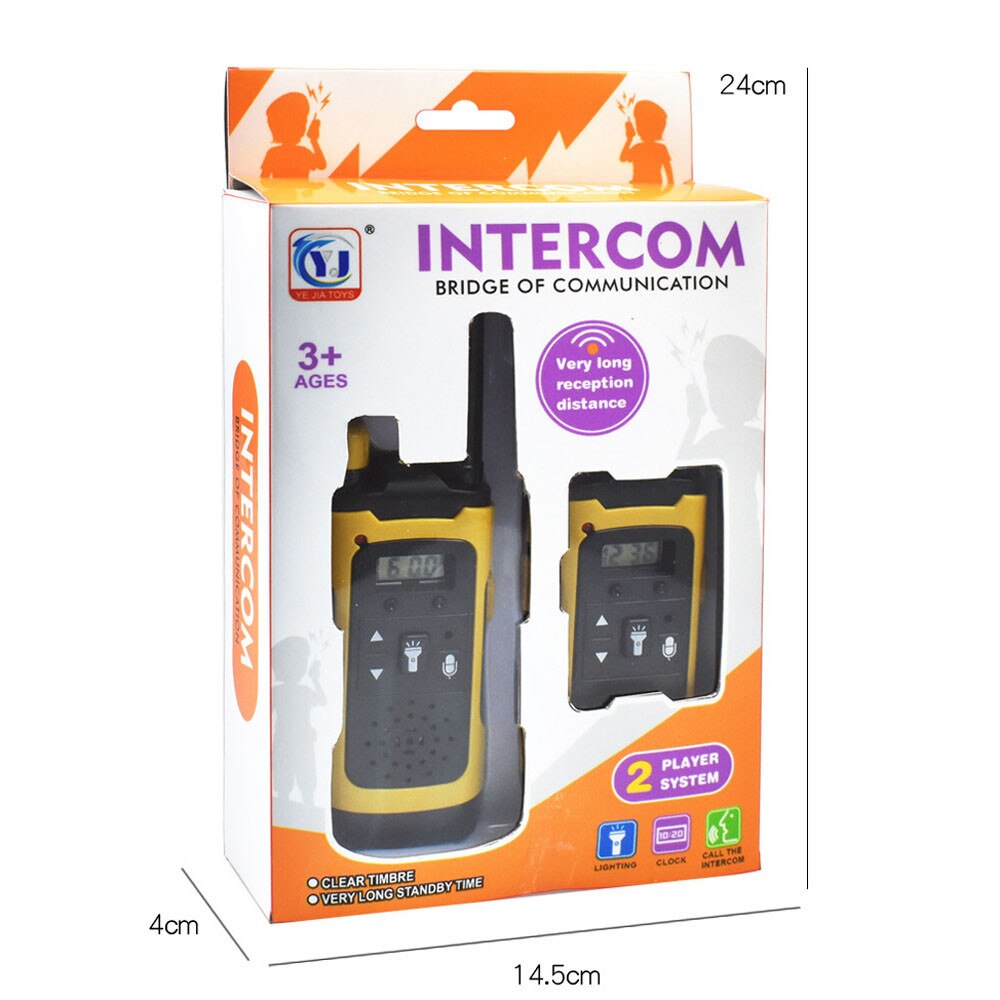2 Stuks Draadloze Walkie Talkie Voor Kinderen Speelgoed Draagbare Lange Receptie Afstand Kids Elektronische Speelgoed Voor Kinderspeelgoed Рация