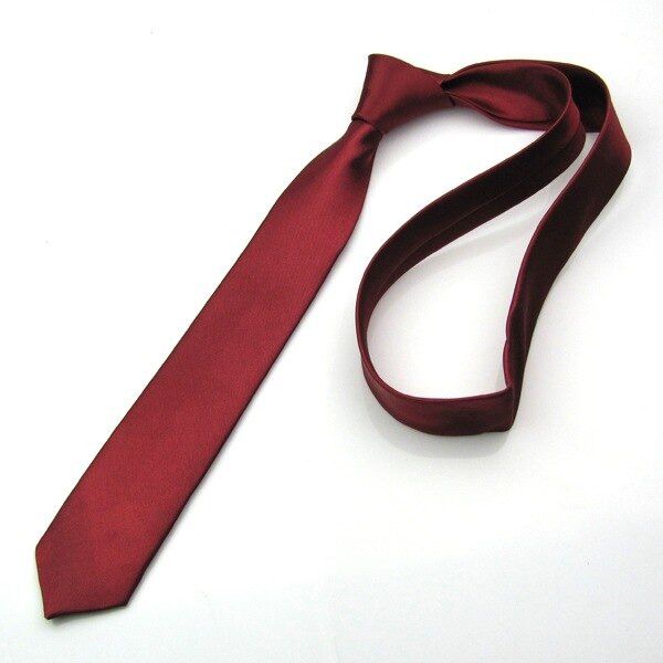Mans accessoarer smal smal slips för män jacquardvävd solid champagne orange röd lila blå slips bröllopsslips
