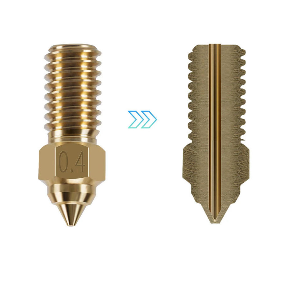 per Ender3 V3 SE ender 7/ragno ENDER 5 S1 Ugello Serise Parti della stampante 3D Ugelli 0.2mm 0.3mm 0.4mm 0.5mm 0.6mm 0.8mm 1.0mm