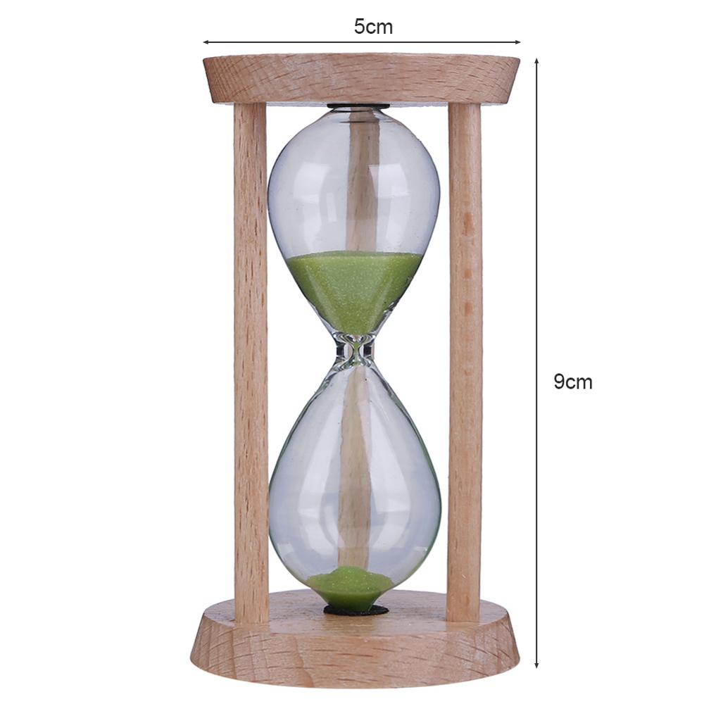 1/3/5 Minutes Sand Clock Kids Toothbrush Timer Wooden Hourglass Time Counter Classroom Game Timer For Kids Home Decor: Green