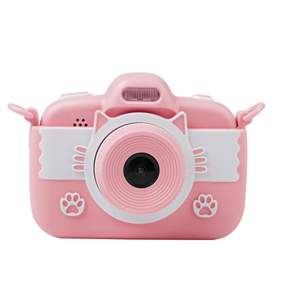 18MP Mini Kids Camera Full HD Digitale Camera Met Siliconen Case 3.0 ''Lcd-scherm Kinderen Speelgoed Camera Voor kerstcadeau: Roze