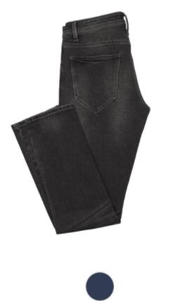 Xiaomi 90fen di alta elastico morbido, confortevole e sottile piccoli jeans diritti di formato 29-36 semplice casual pantaloni selvatici: Dark blue 30