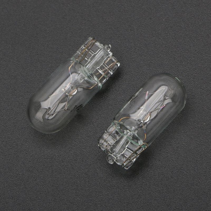 10Pcs T10 W5W Witte Kleur 5W 194 501 Halogeenlamp Side Wiggen Auto Lichtbron Instrument Lamp