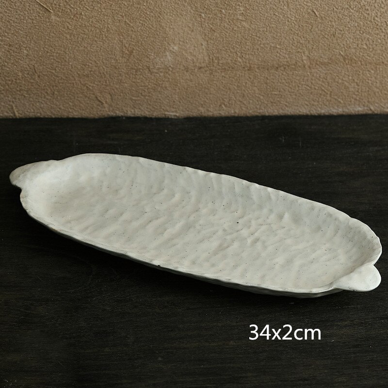 1 st stengods kokkärl sushi servis fruktskål fat dessert tallrik japansk stil fisk tallrik sallad tallrik binaural tallrik: D