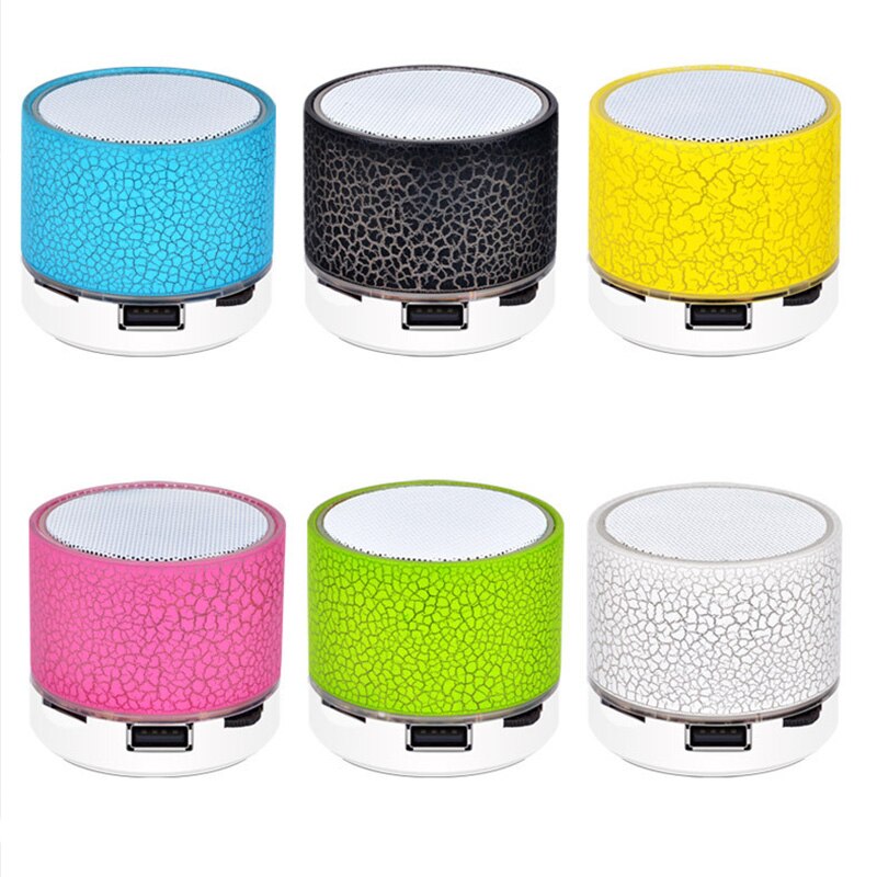 Wirless Bluetooth Speaker Led Light Crack Mini Portable Speaker Outdoor Sound Box Voor Mobiele Telefoon