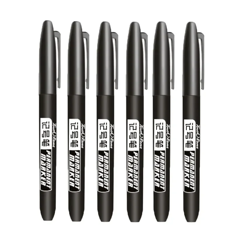 1,5 mm permanenter Farbmarkierungsstift, Zeichenmarker, auf Ölbasis, wasserfest, schwarze Tinte, Skizzenstifte, Schreibwaren, Kunst, Schulbedarf: Blau