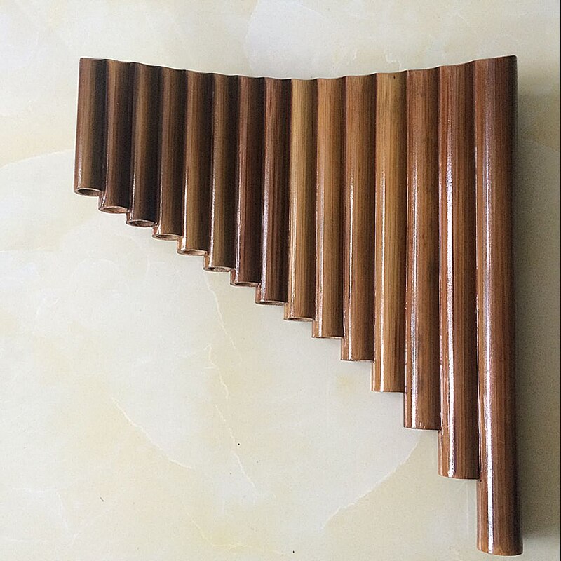15 rør håndlavet bambus panfløjte g nøgle træblæser musikinstrument flauta xiao venstre og højre håndrør fløjte med dizi taske