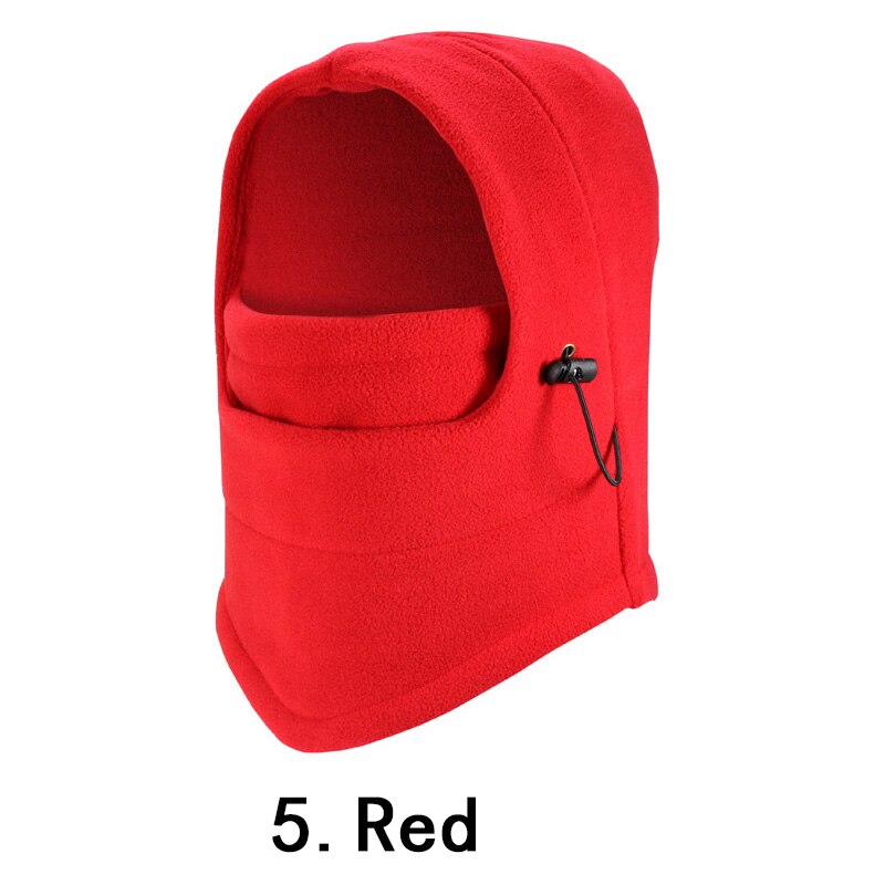 Termisk fleece balaclava hatt hettehals varmere vintersport ansiktsmaske til menn ski sykkel motorsykkel hjelm beanies maskert hette: 5