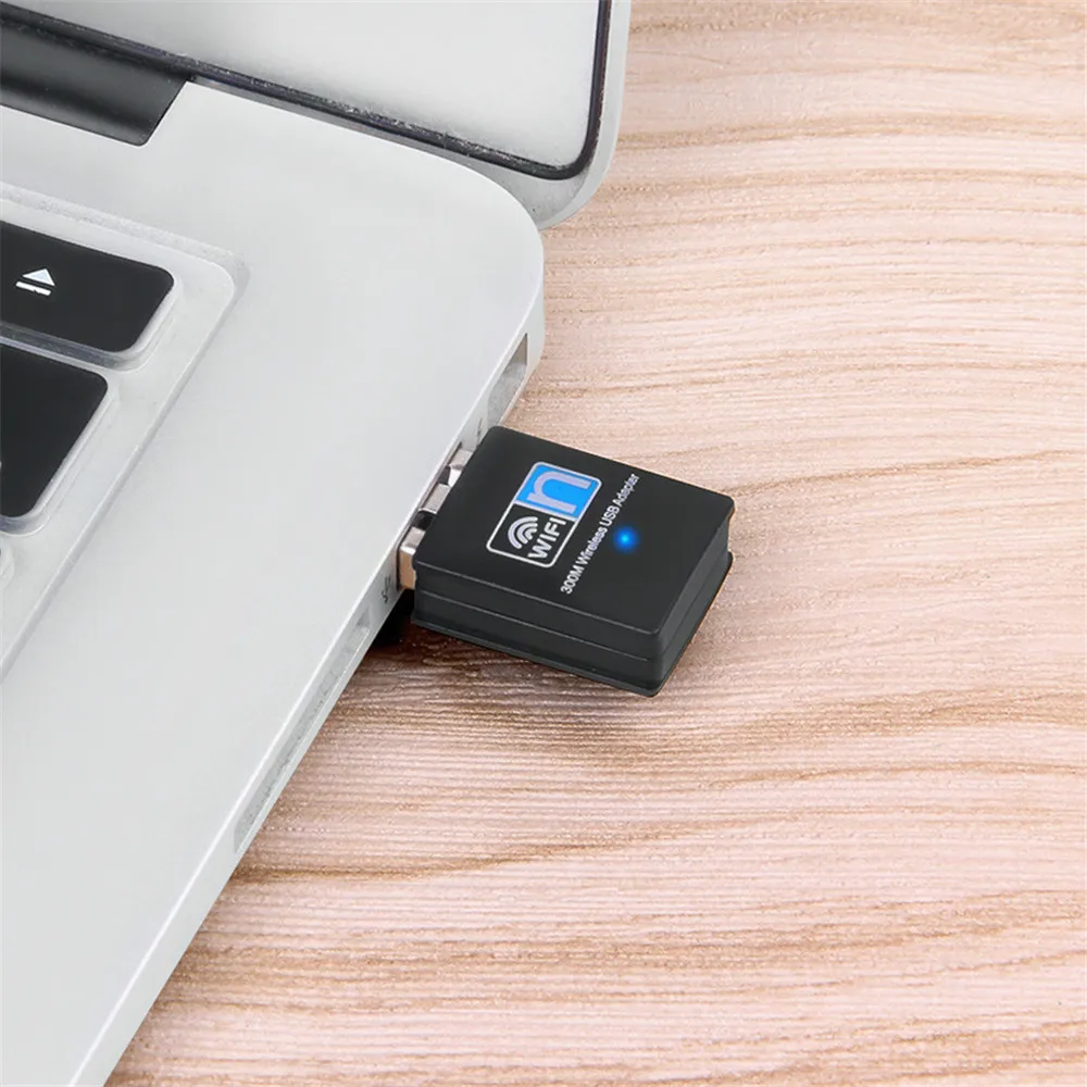 300 mbps trådlöst nätverkskort usb wifi-adapter 2.4g wifi-adapter wifi lan-kort wifi usb-dongel 802.11b/ g/n för bärbar dator windows