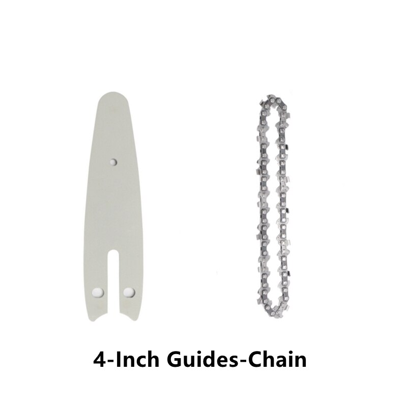 4/6 inch Chain Guide Electric Chainsaw Chains and Guide Used For Logging And Pruning Lithium electric saw universal: 4-Inch Guides-Chain