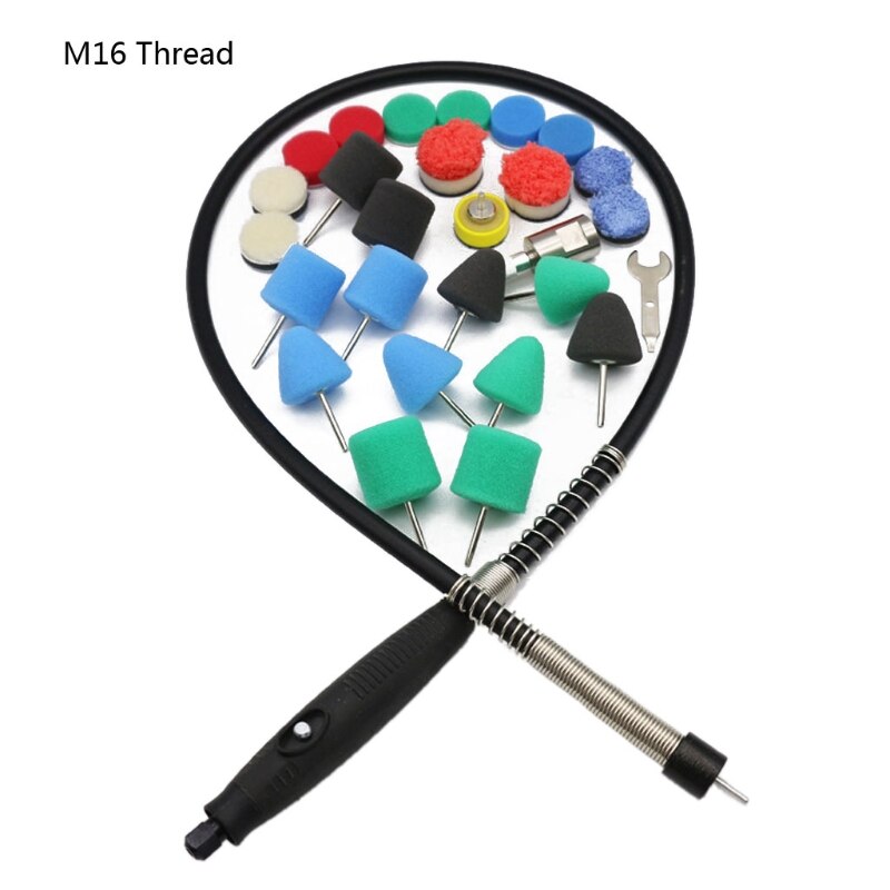 28pcs/69pcs Mini Polishing Machine Car Beauty Detailing Polisher Extention Tools N84F: Red