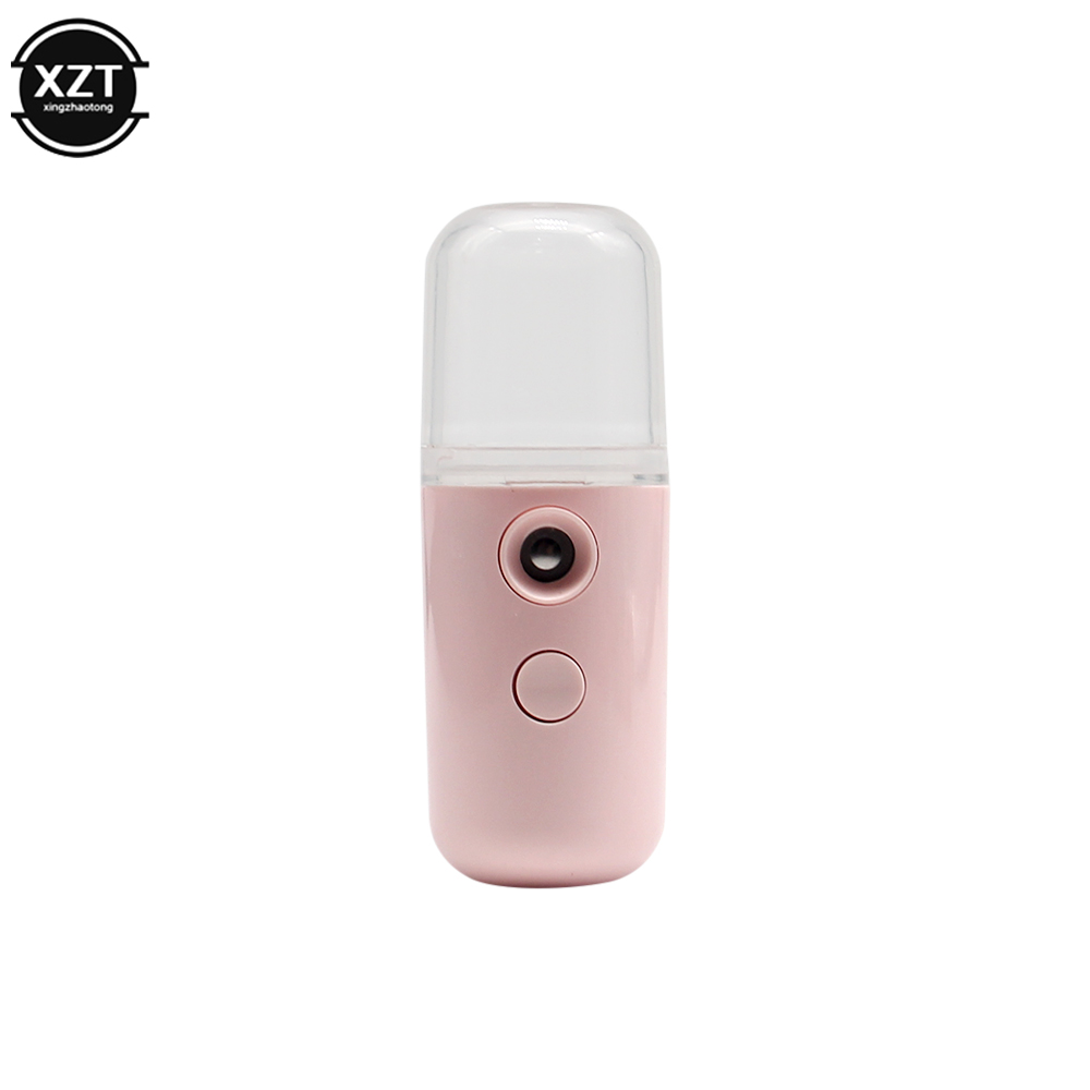Portable Air Humidifier 30ml USB Atomizer Air Purifier Aromatherapy Essential Oil Diffuser Hydrator: Iron oxide red 