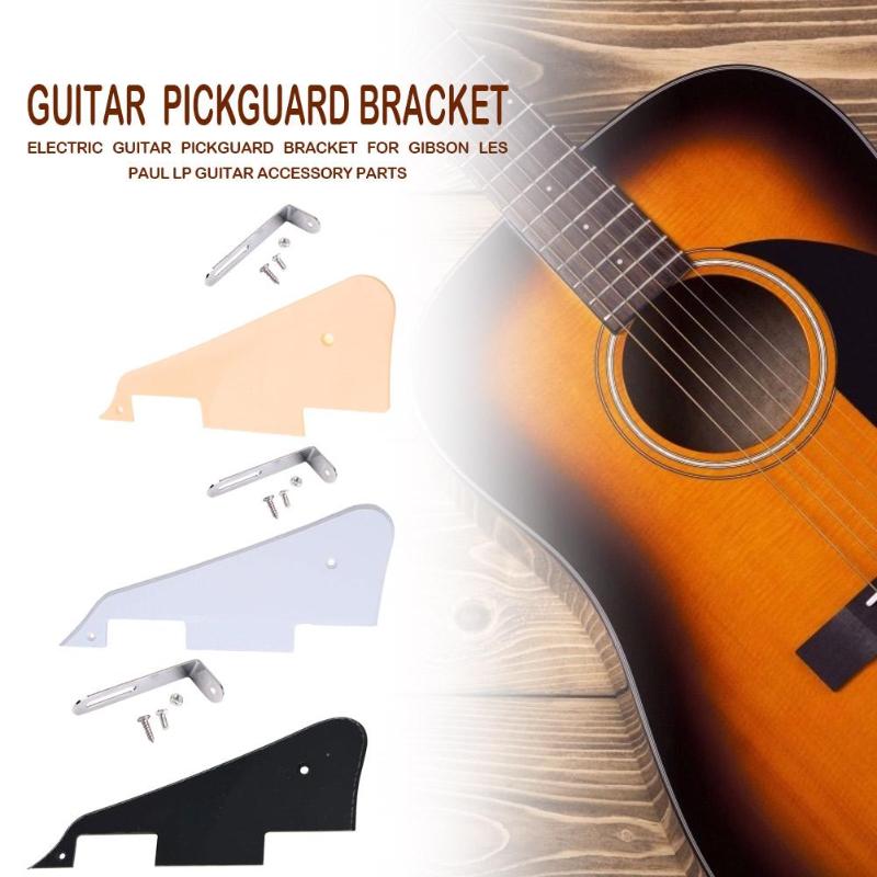 Electric Guitar Mounting Guard Plate Iron Bracket Set Pickguard with Screws for Gibson Les Paul LP Guitar Parts Accessory