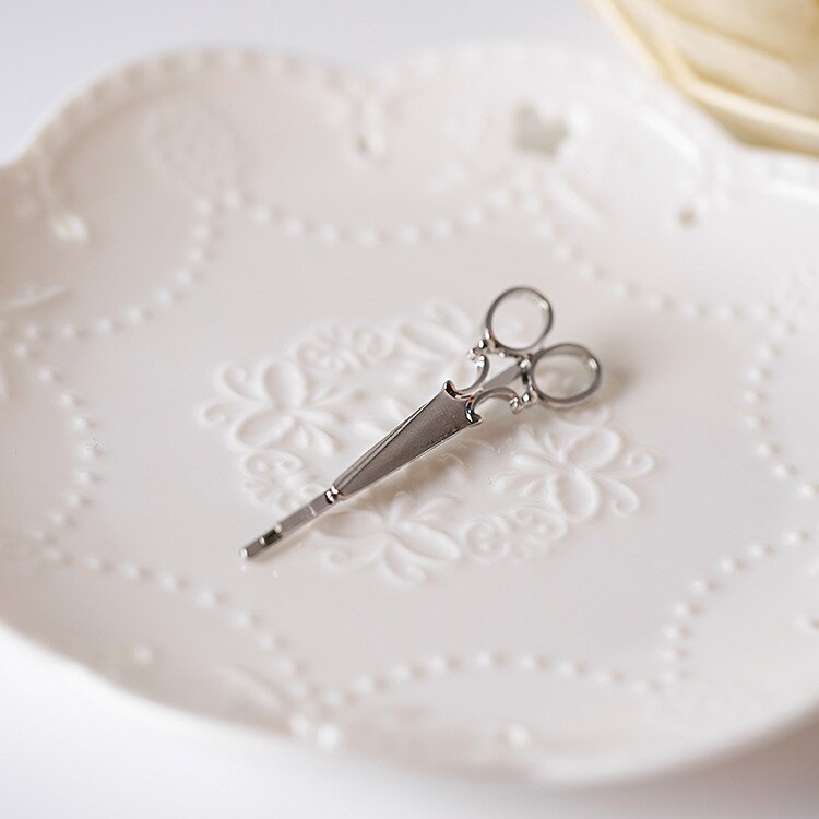 Ciseaux créatifs forme femmes dame filles pince à cheveux délicate épingle à cheveux Barrette cheveux accessoires décorations