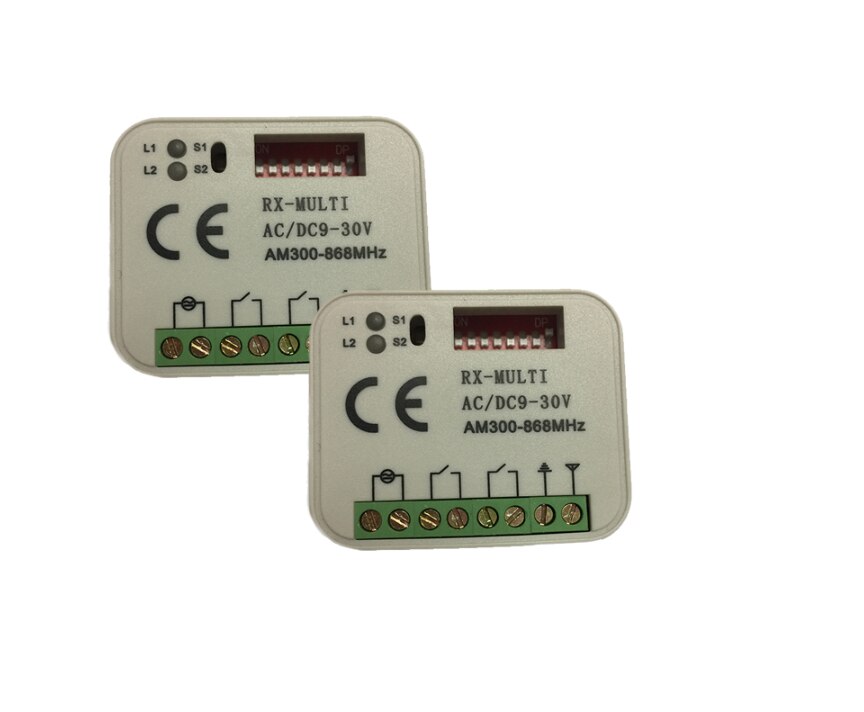 Universal AC DC 12-24V 2 Channel Multi Receiver RX MULTI 300-900 MHz garage door remote control receiver