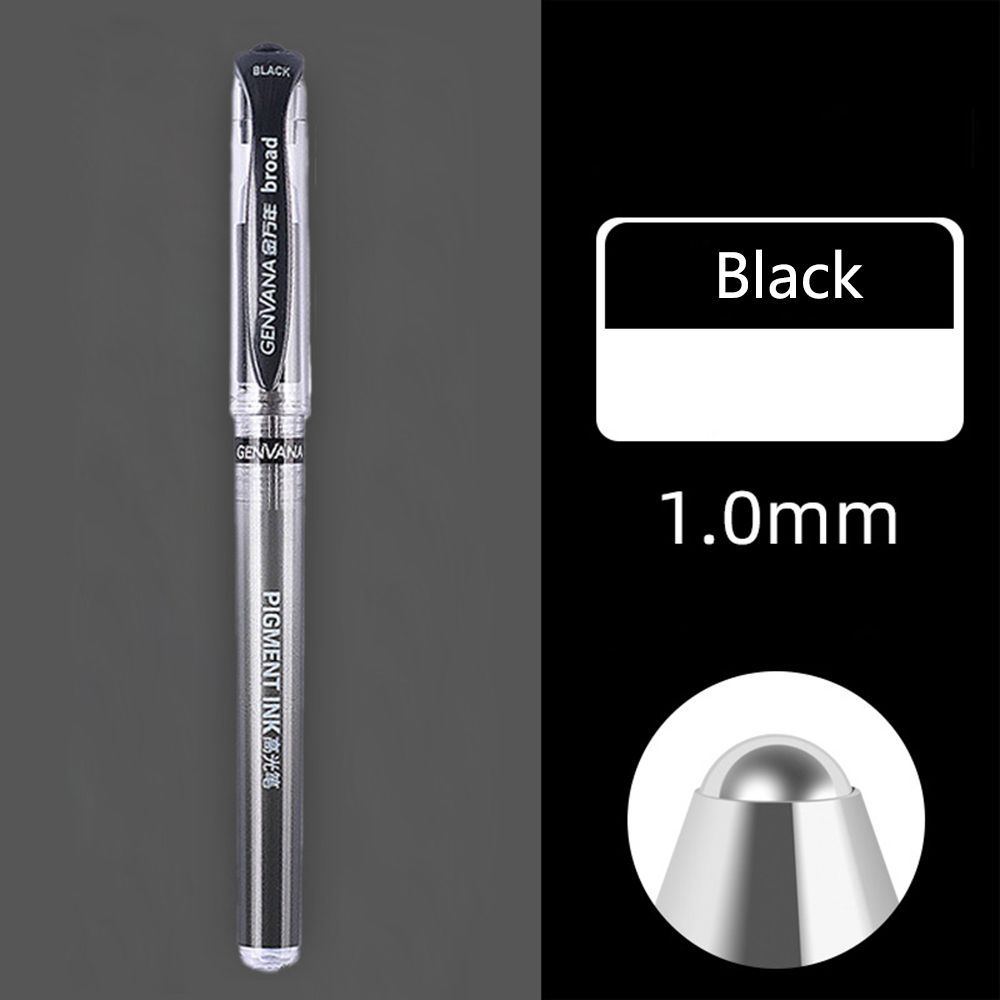 1Pc 1.0mm Japan Sakura Gelly Roll Gel Ink Pen Set Gold White Silver Metallic Sketch Highlight Marker Pen Drawing Art Supplies: 1.0mm Black